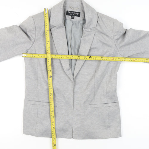 Miss Selfridge Women’s Grey Blazer Jacket UK 6 Tailored Workwear