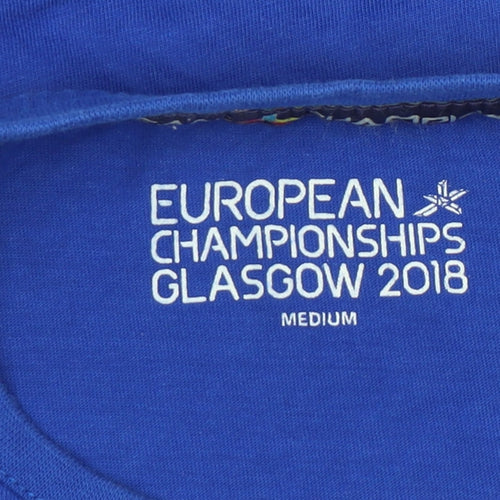 European Championships 2018 Men's Blue Medium Graphic T-Shirt