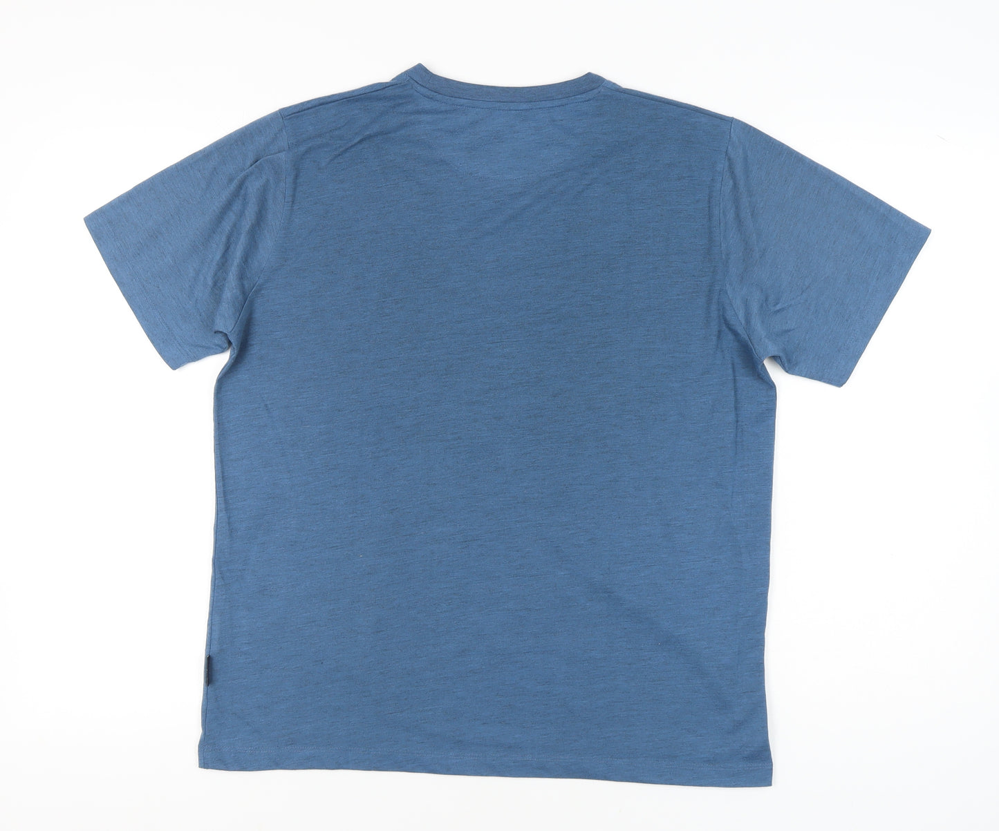 Hi Gear Men’s Blue Graphic Outdoor Mountain T-Shirt Medium Regular Fit