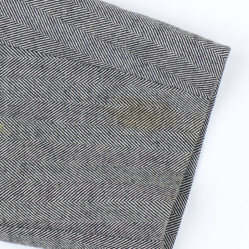 InWear Women’s Grey Herringbone Blazer Jacket UK 6 Classic Workwear