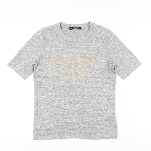 Abercrombie & Fitch Womens Grey Short Sleeve T-Shirt Size S