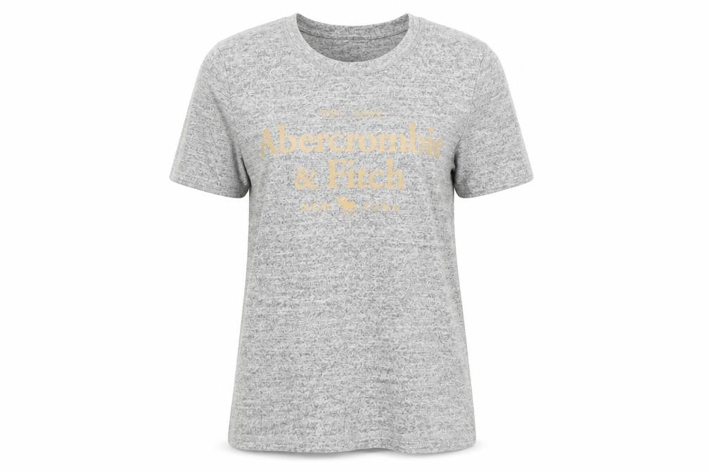 Abercrombie & Fitch Womens Grey Short Sleeve T-Shirt Size S