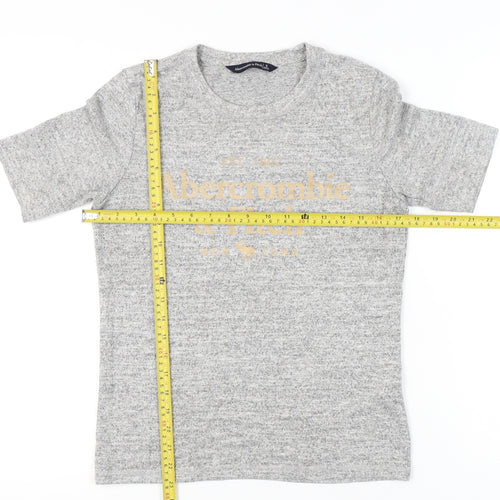 Abercrombie & Fitch Womens Grey Short Sleeve T-Shirt Size S