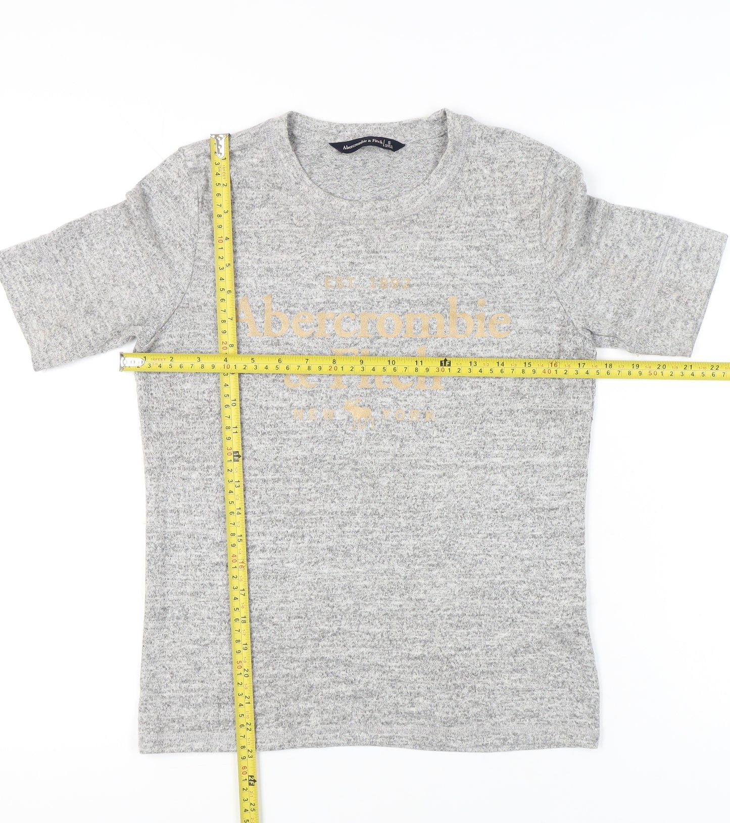 Abercrombie & Fitch Womens Grey Short Sleeve T-Shirt Size S