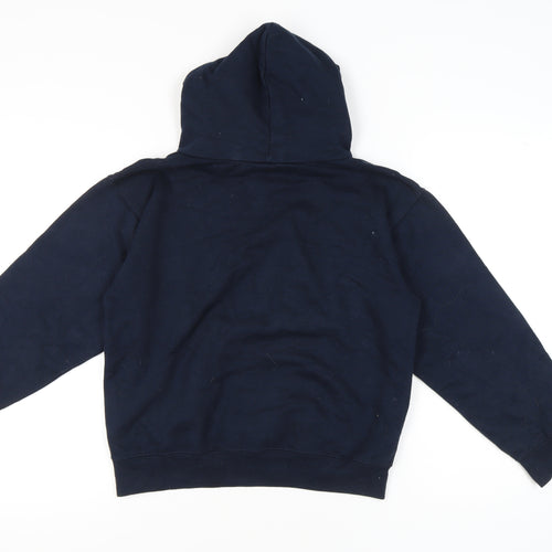 University of Kent Navy XS Hoodie Women Teens Pullover Cotton Blend