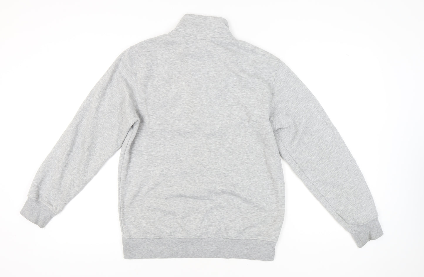 MNG Men’s Grey 1/4 Zip High Neck Sweatshirt Size S Regular Fit
