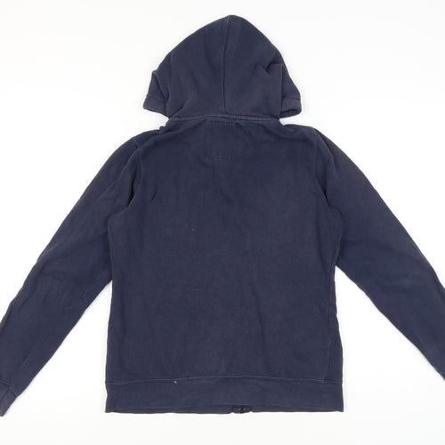 New Look Women’s Blue Full Zip Hoodie UK 10 Cotton Blend