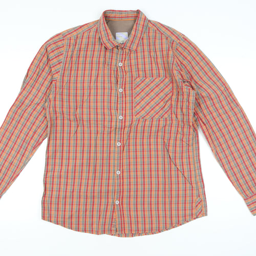 Fat Face Men’s Multicoloured Check Long Sleeve Cotton Shirt L