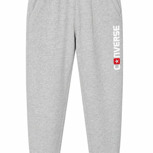 Converse Mens Grey Jogger Sweatpants S Regular Fit Casual Trousers