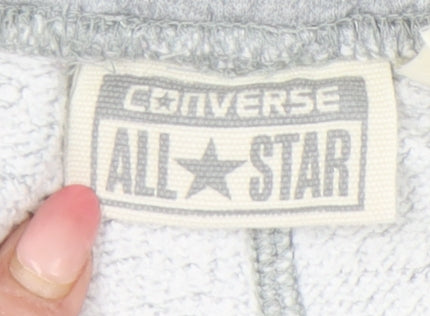 Converse Mens Grey Jogger Sweatpants S Regular Fit Casual Trousers