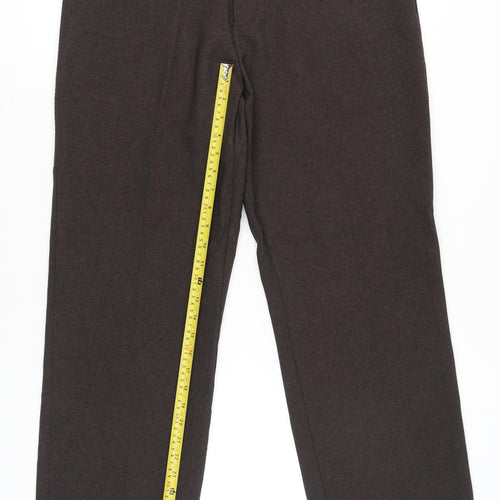 Greenwoods Mens Brown 36W Dress Pants Trousers Regular Fit