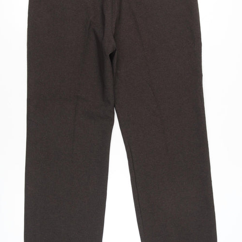 Greenwoods Mens Brown 36W Dress Pants Trousers Regular Fit