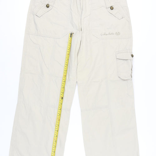 Voodoo Dolls Womens Beige Cotton Cargo Trousers Size 10