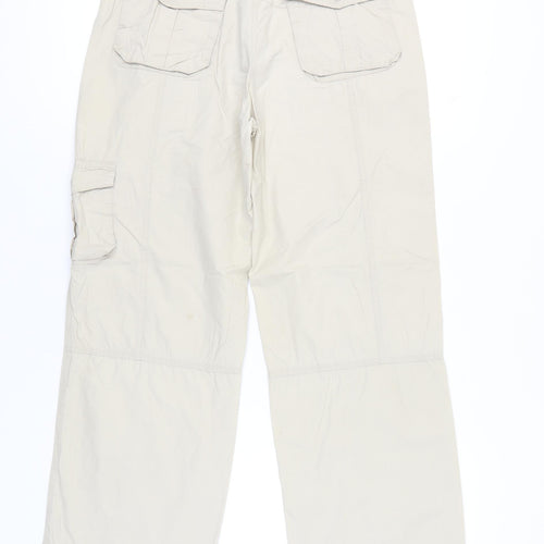 Voodoo Dolls Womens Beige Cotton Cargo Trousers Size 10
