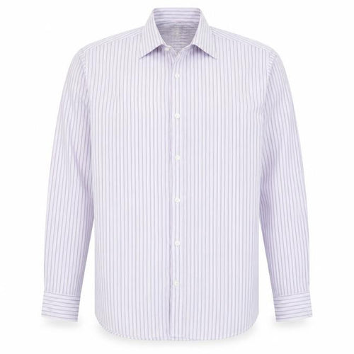 Scott & Taylor Men's Multicoloured Striped 15in 38cm Long Sleeve Button-Up Shirt