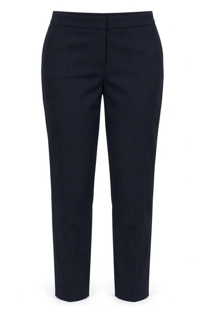 Zara Women Blue Slim Fit Straight Trousers Size 2