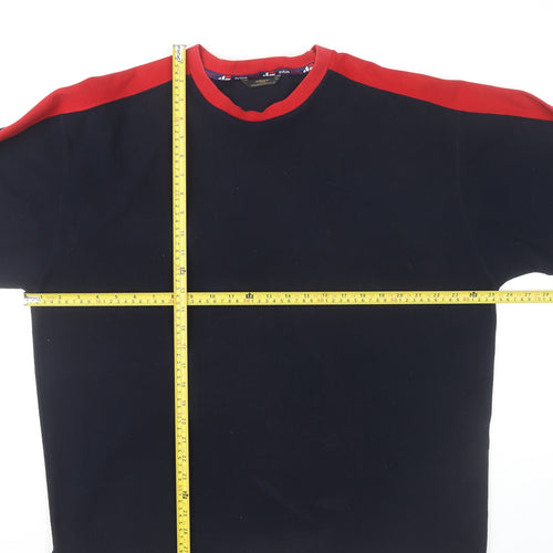 Marks and Spencer St Michael Men’s Navy Red XL Pullover Sweatshirt