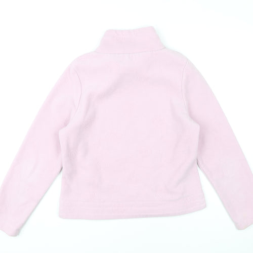 Kaiiko Women’s Pink Fleece Sweatshirt UK 12 Drawstring High Neck