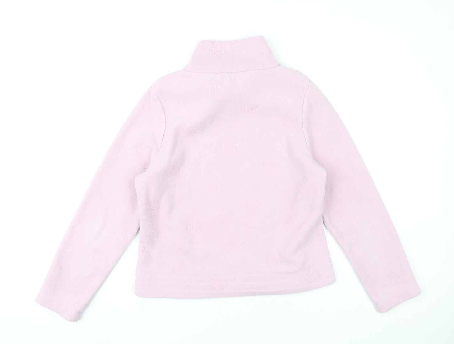 Kaiiko Women’s Pink Fleece Sweatshirt UK 12 Drawstring High Neck