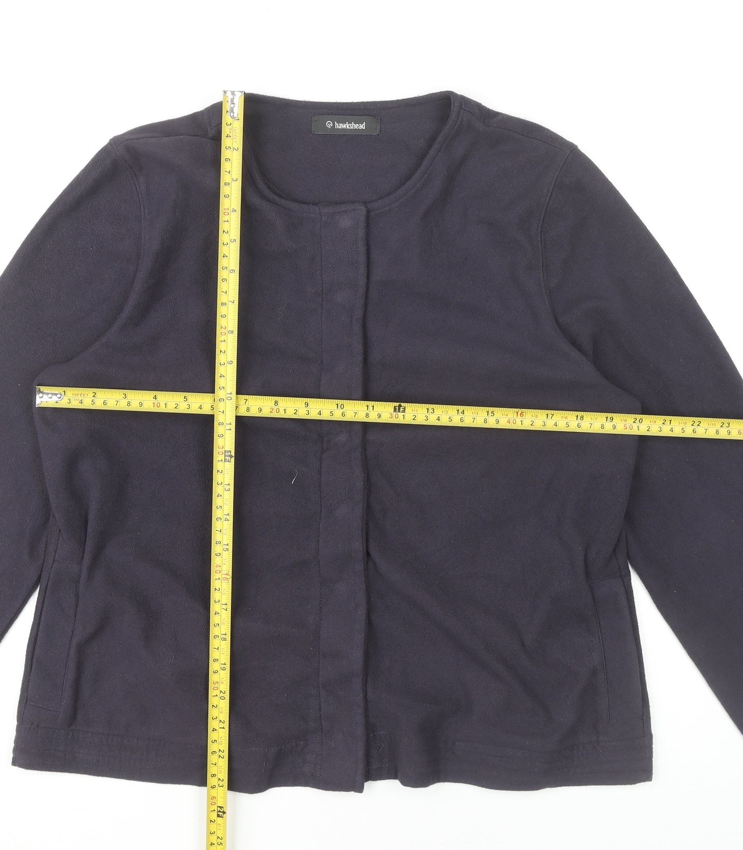 Hawkshead Women’s Blue Fleece Jacket Size 16 Casual Classic