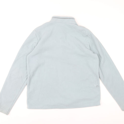 Quechua Girls Blue 14-15Y Fleece Pullover Sweatshirt 1/4 Zip Outdoor