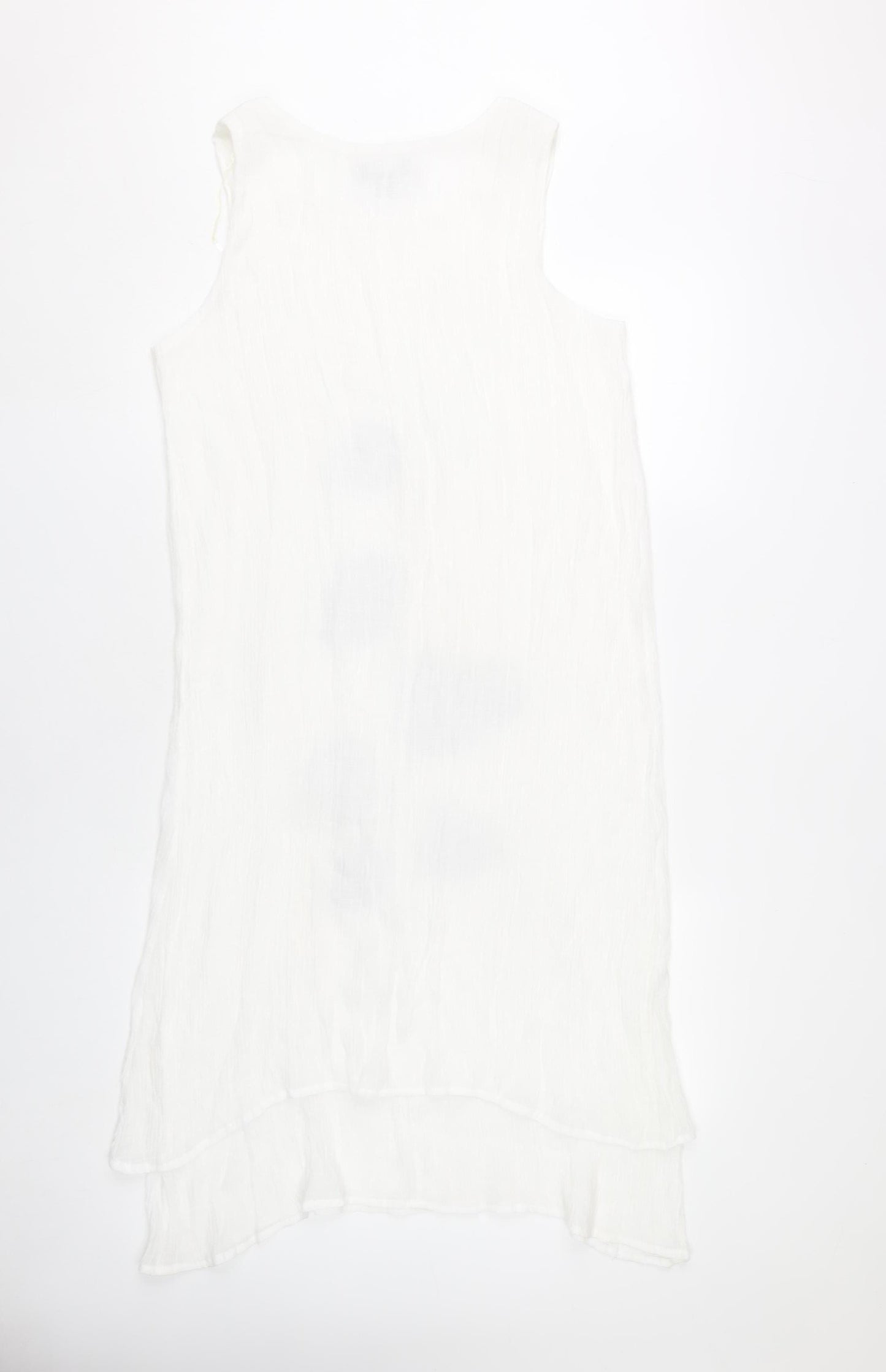 Saloos Women’s White Floral Sleeveless Shift Dress Size 16