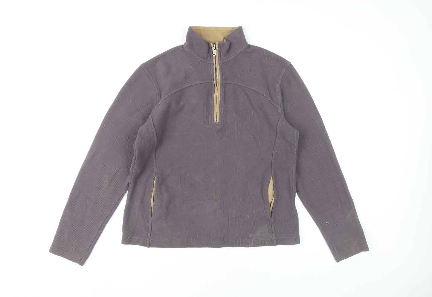 Jack & Jones Originals Womens Purple 1/2 Zip Sweatshirt Size M