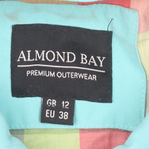 Almond Bay Womens Blue Hooded Parka Jacket Size 12 Regular