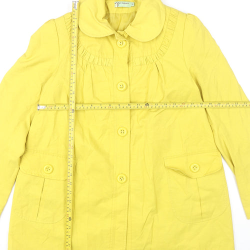 Misbehave Vintage Women’s Yellow Buttoned Mid-Length Coat Size 12
