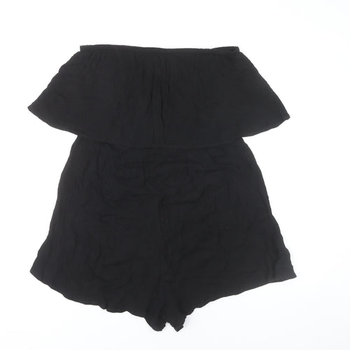 ASOS Women’s Black Strapless Sleeveless Playsuit Size 12