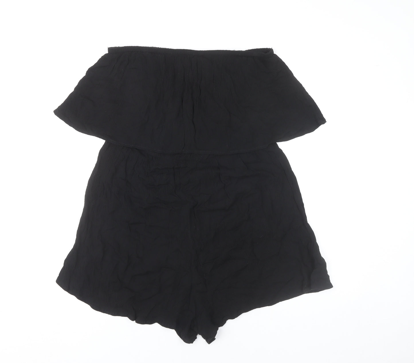 ASOS Women’s Black Strapless Sleeveless Playsuit Size 12