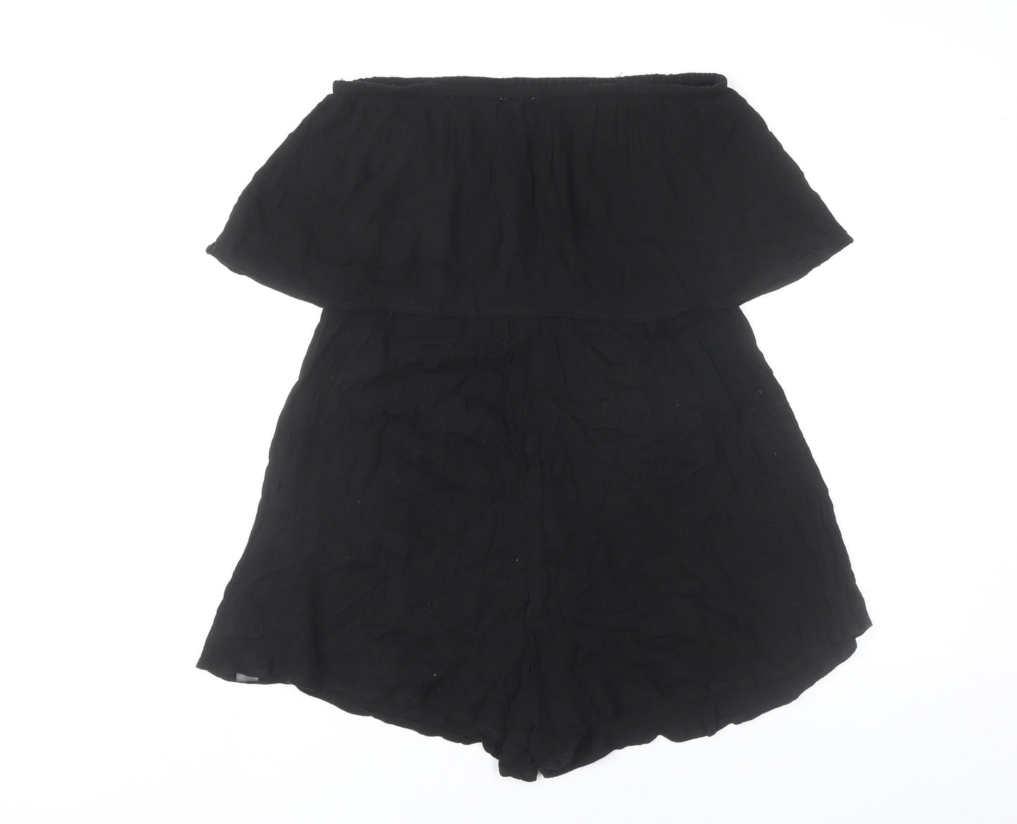 ASOS Women’s Black Strapless Sleeveless Playsuit Size 12