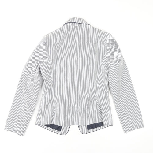 Atmosphere Women Grey Pinstripe Blazer UK 8 Regular Fit Jacket