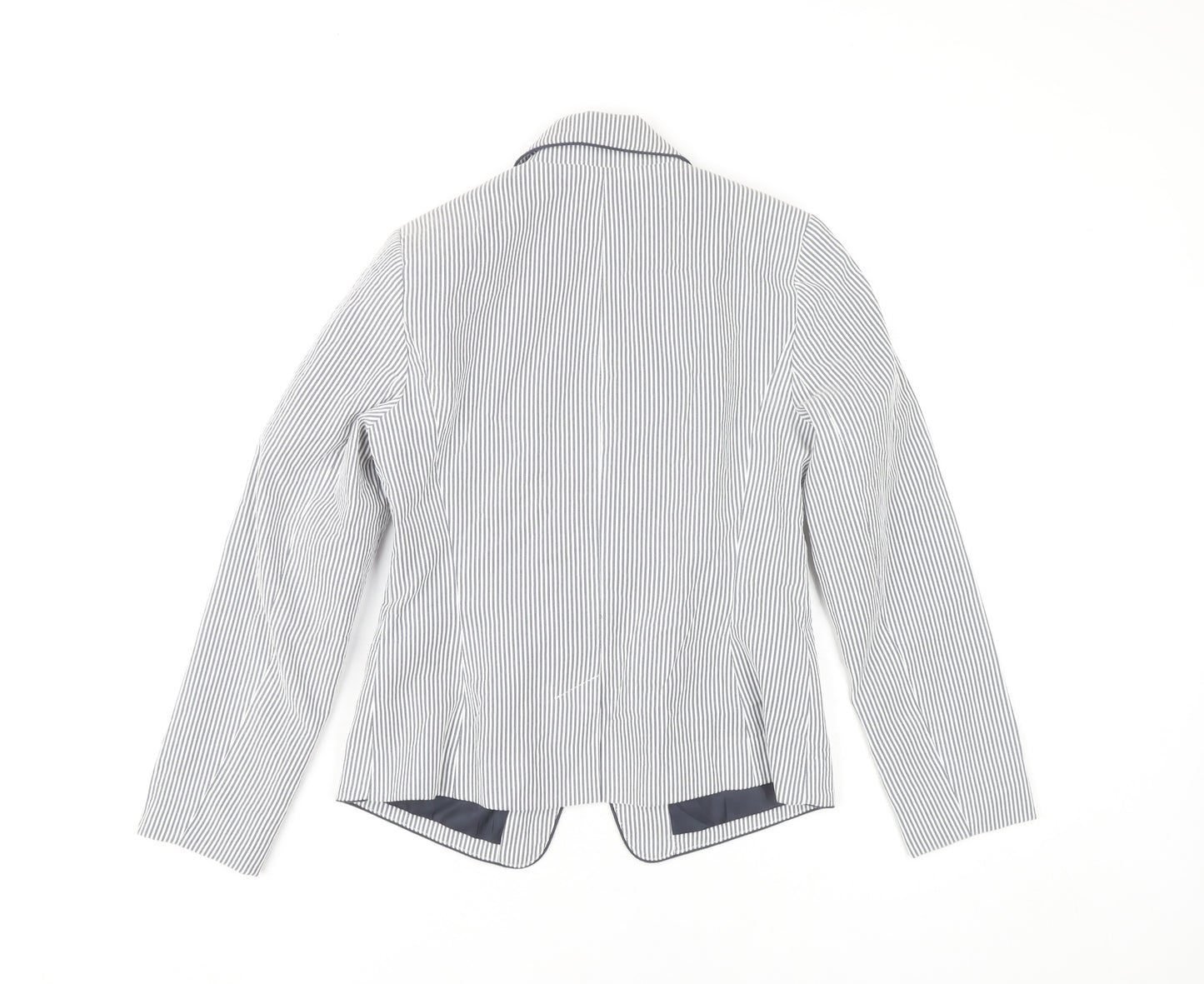 Atmosphere Women Grey Pinstripe Blazer UK 8 Regular Fit Jacket