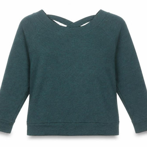 &et Womens Green Long Sleeve V-Neck Strap Detail Blouse Size 12