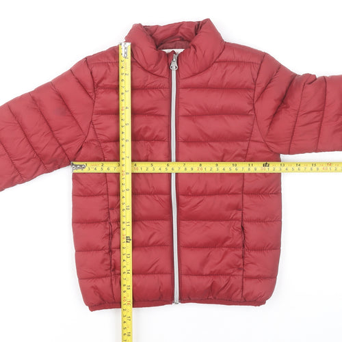 Lupilu Girls Red Puffer Jacket 4 Years Quilted Winter Coat
