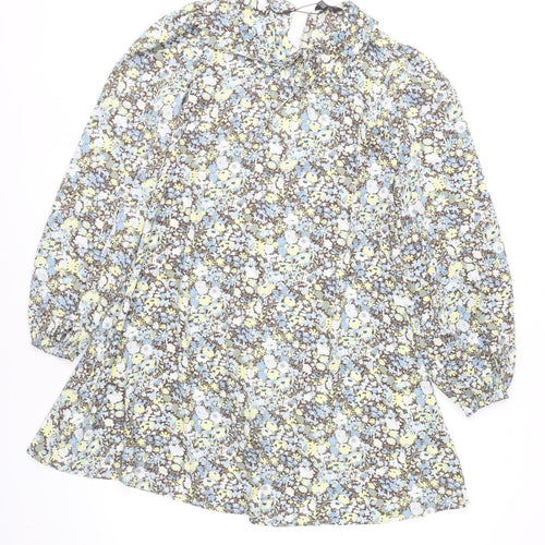 Blue Vanilla Women’s Multicoloured Floral Shift Dress Size 8