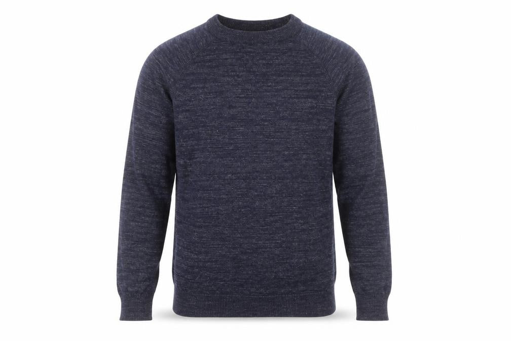 H&M Men’s Blue XS Cotton Crew Neck Jumper Pullover Knitwear