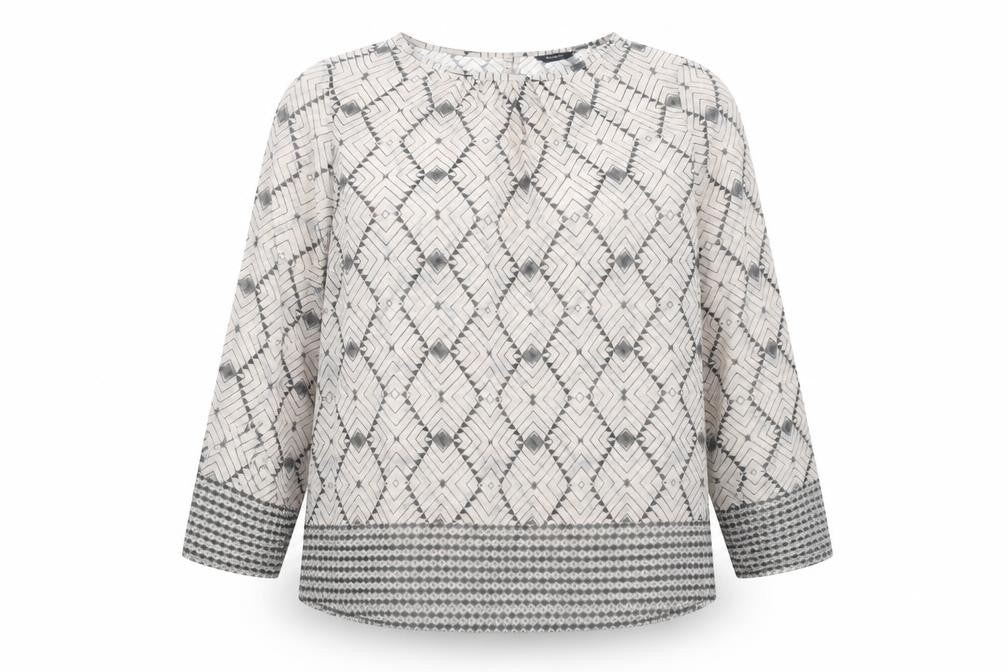 Front view of Marks & Spencer Women’s Multicoloured Geometric Blouse UK 16