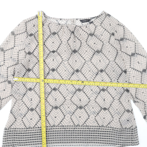 Marks and Spencer Women’s Multicoloured Geometric Blouse UK 16