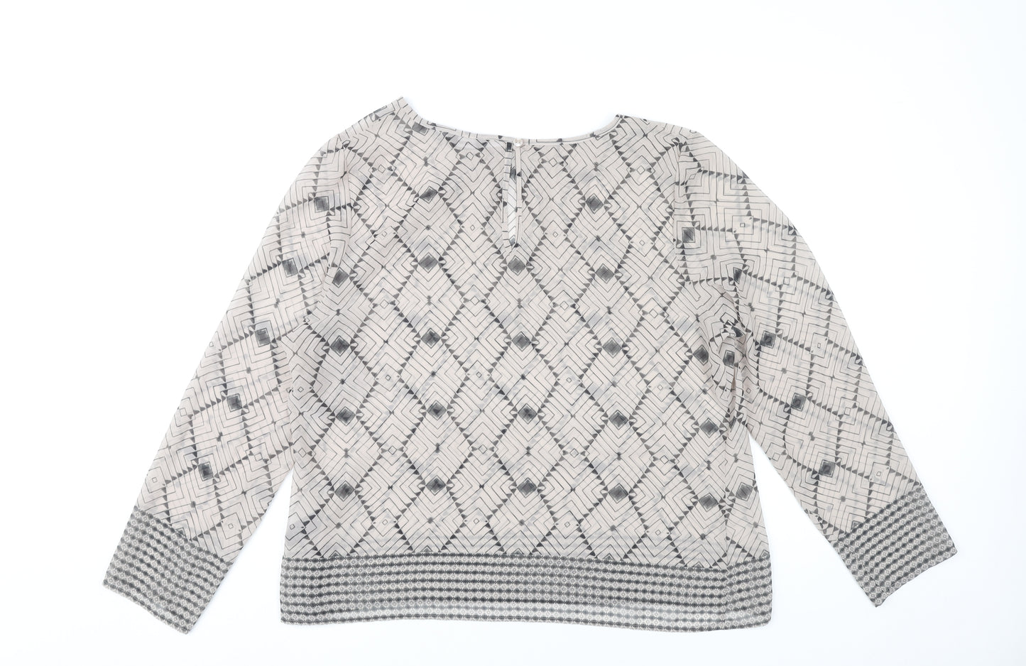 Marks and Spencer Women’s Multicoloured Geometric Blouse UK 16