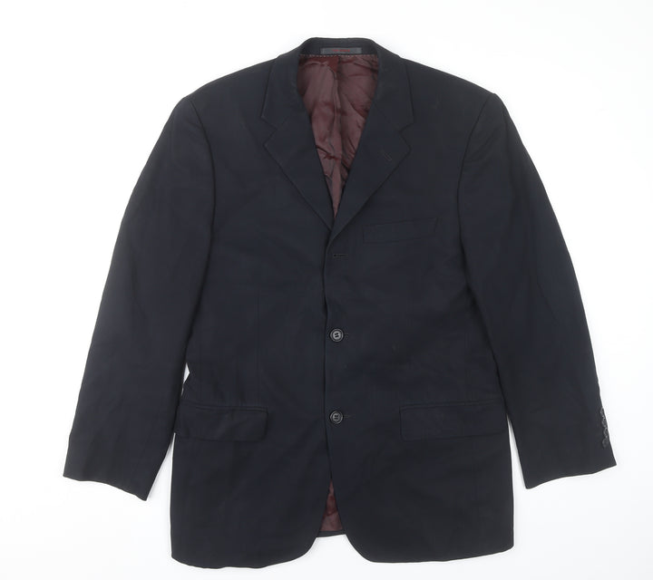Ted Baker Men's Black 38S Wool Blend Blazer Jacket Classic Wedding