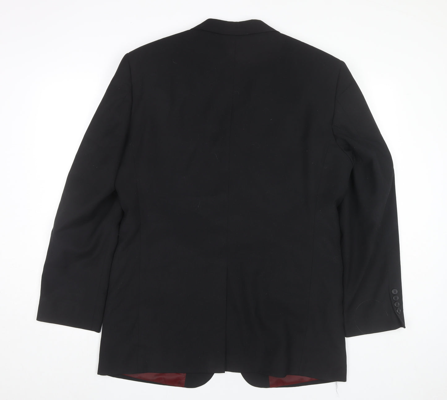Milan Collection Men’s Black 40R Regular Polyester Blazer Jacket