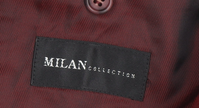 Milan Collection Men’s Black 40R Regular Polyester Blazer Jacket