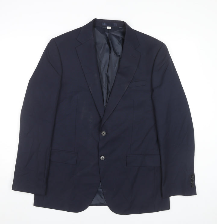 Marks and Spencer Men’s Blue Blazer Jacket 40 Chest L Regular Fit