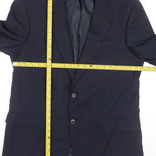 Marks and Spencer Men’s Blue Blazer Jacket 40 Chest L Regular Fit
