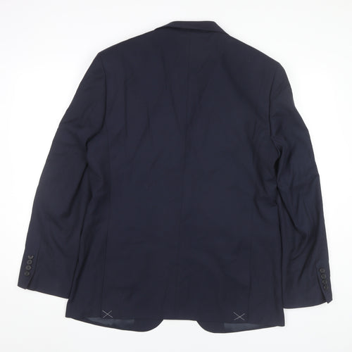 Marks and Spencer Men’s Blue Blazer Jacket 40 Chest L Regular Fit