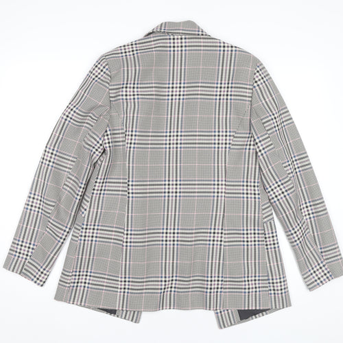 George Womens Grey Check Blazer Size 10 Workwear Jacket