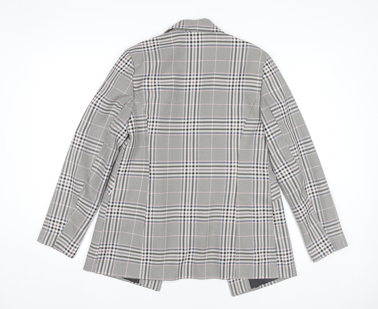 George Womens Grey Check Blazer Size 10 Workwear Jacket