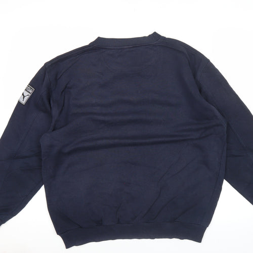 Puma Boys Blue Crew Neck Logo Pullover Sweatshirt LB 11-12 Years
